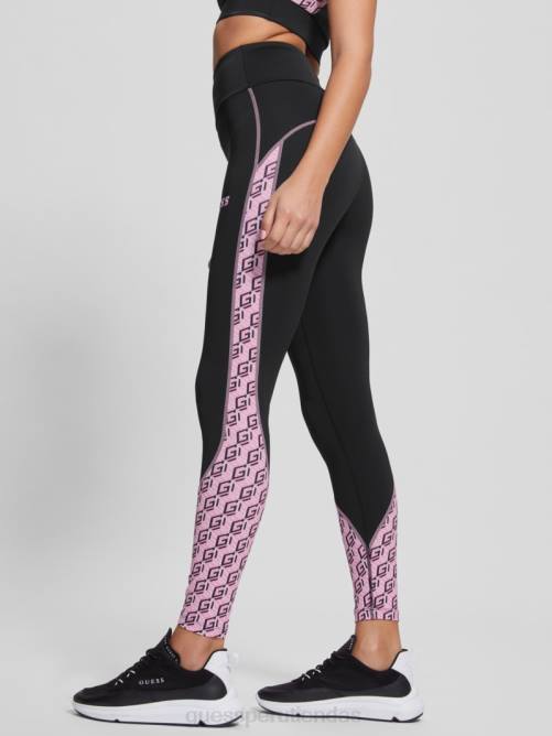 GUESS leggins eco debra con logo mujer 0P8X2302 negro vestir