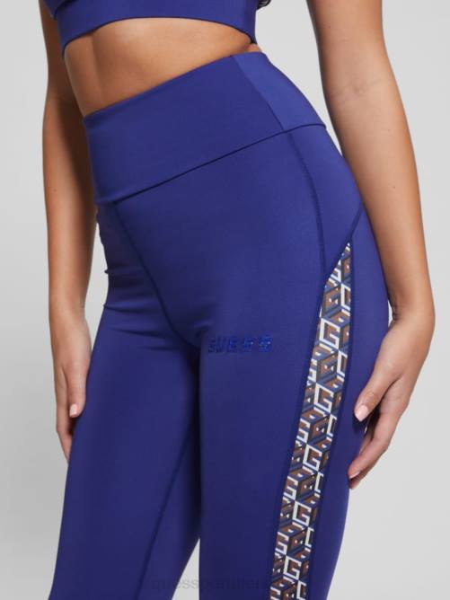 GUESS leggins eco debra con logo mujer 0P8X2410 almirante azul vestir