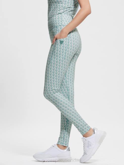 GUESS leggins logomanía mujer 0P8X2299 pequeño petróleo gj vestir