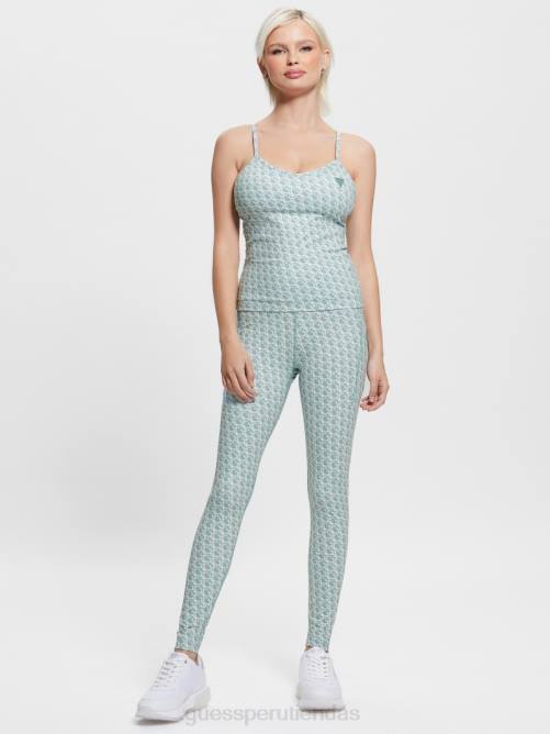 GUESS leggins logomanía mujer 0P8X2299 pequeño petróleo gj vestir