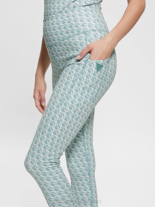 GUESS leggins logomanía mujer 0P8X2299 pequeño petróleo gj vestir