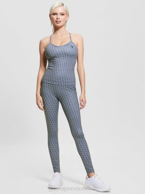 GUESS leggins logomanía mujer 0P8X2322 pequeño gj azul pastel vestir