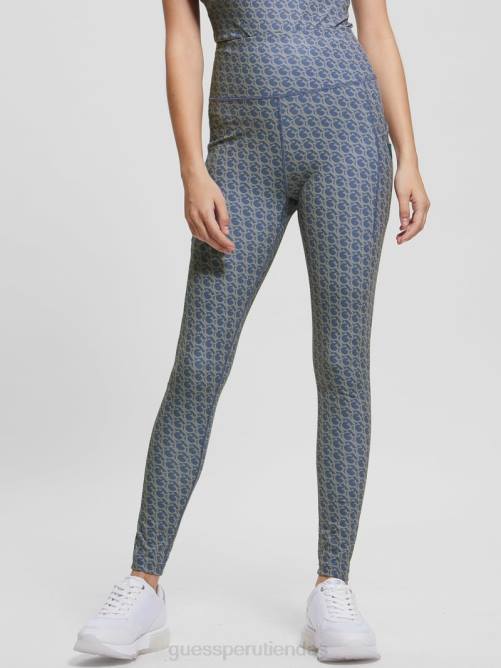 GUESS leggins logomanía mujer 0P8X2322 pequeño gj azul pastel vestir