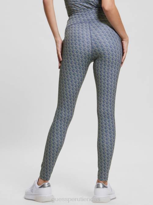 GUESS leggins logomanía mujer 0P8X2322 pequeño gj azul pastel vestir