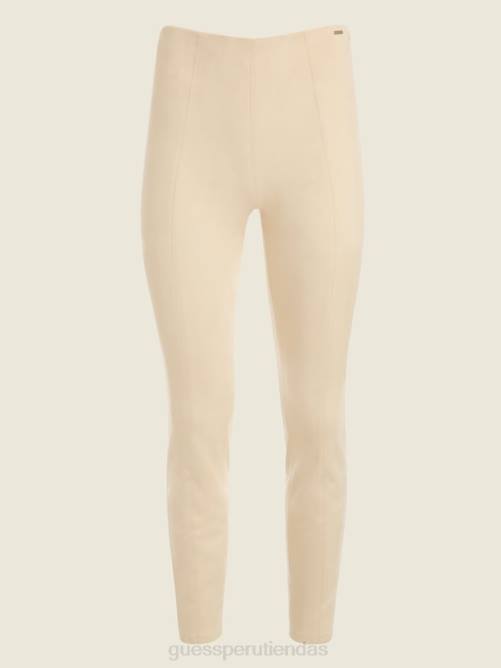GUESS leggins maya de gamuza sintética mujer 0P8X2113 madreperla vestir