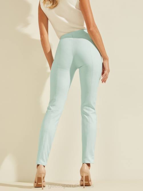 GUESS leggins maya de gamuza sintética mujer 0P8X2402 palma de aloe vestir