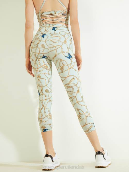 GUESS leggins tipo muñeca ecologicos mujer 0P8X2490 cadena y dijes verdes vestir