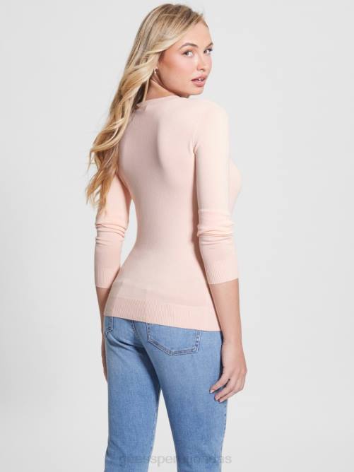 GUESS suéter eco eloise mujer 0P8X1667 brisa sonrojada vestir