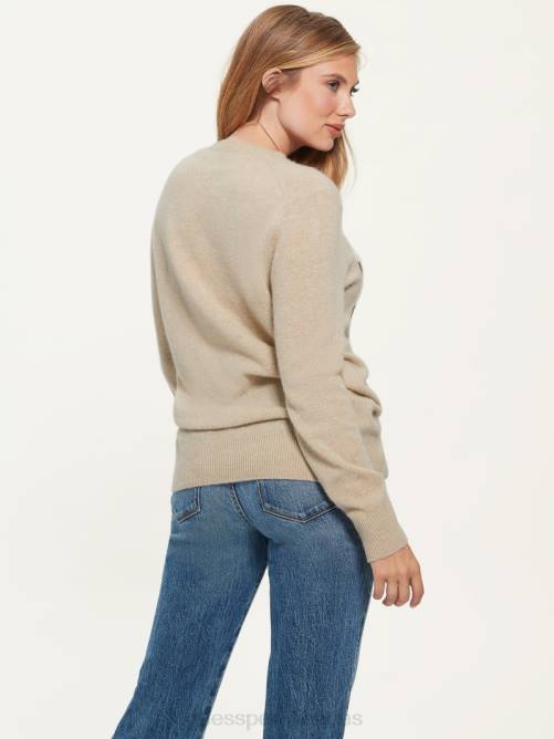 GUESS suéter juliette de cachemir mujer 0P8X1441 mezcla beige vestir
