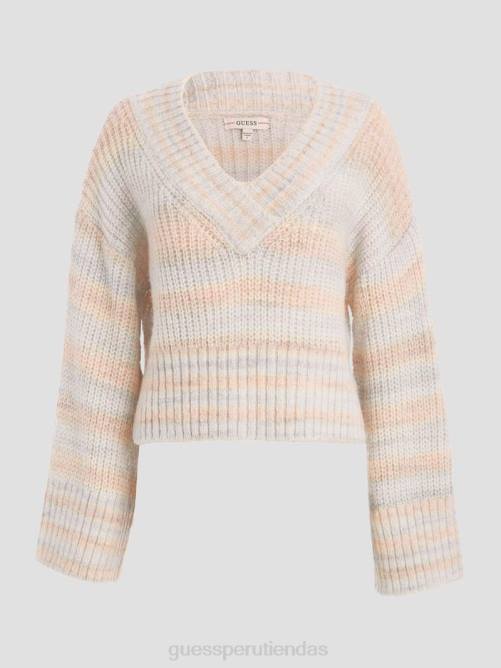 GUESS suéter neena con teñido espacial mujer 0P8X1482 tinte espacial rosa en polvo vestir