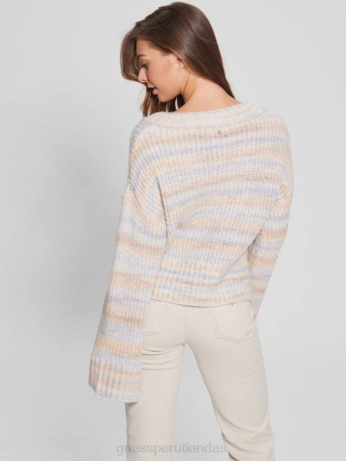 GUESS suéter neena con teñido espacial mujer 0P8X1482 tinte espacial rosa en polvo vestir