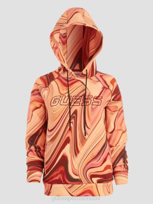 GUESS sudadera con capucha activa eppie mujer 0P8X2521 dunas danzantes rojas vestir