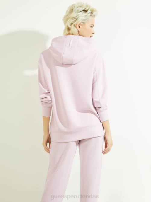 GUESS sudadera eco effie mujer 0P8X2518 niebla ligera lila vestir