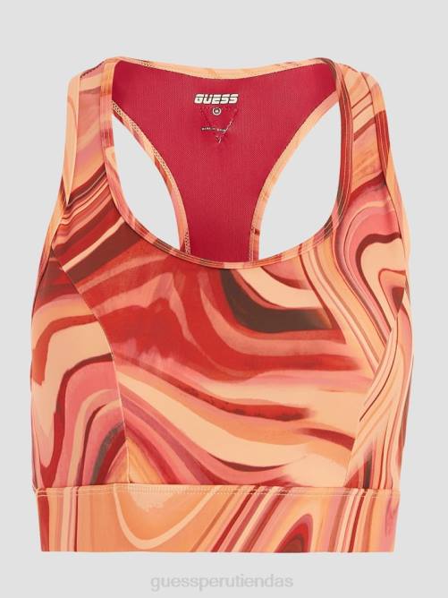 GUESS sujetador activo eco eppie mujer 0P8X1426 dunas danzantes rojas vestir