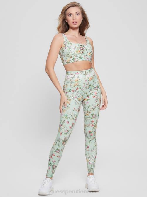 GUESS sujetador activo estampado eco davin mujer 0P8X1124 flor de campo acuático vestir