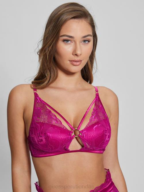GUESS sujetador danielle de media copa con aros mujer 0P8X2626 Rosa roja vestir