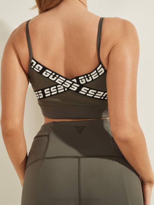 GUESS sujetador deportivo angélica mujer 0P8X2502 marrón general vestir
