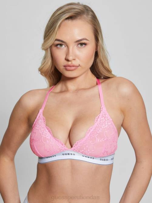 GUESS sujetador triangular de encaje belle mujer 0P8X2680 flor meñique vestir