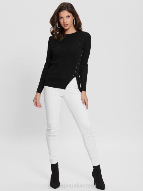 GUESS suéter irmine con cuello redondo mujer 0P8X1519 negro vestir