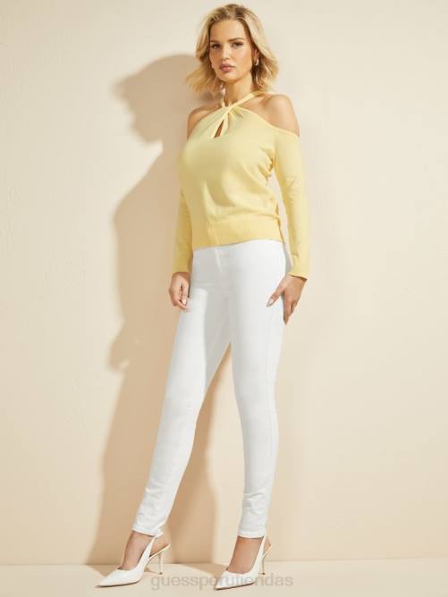GUESS suéter priya con hombros descubiertos mujer 0P8X1388 seda de maiz vestir