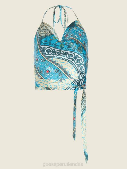 GUESS tapa de tamara mujer 0P8X1092 combinación azul de mykanos vestir
