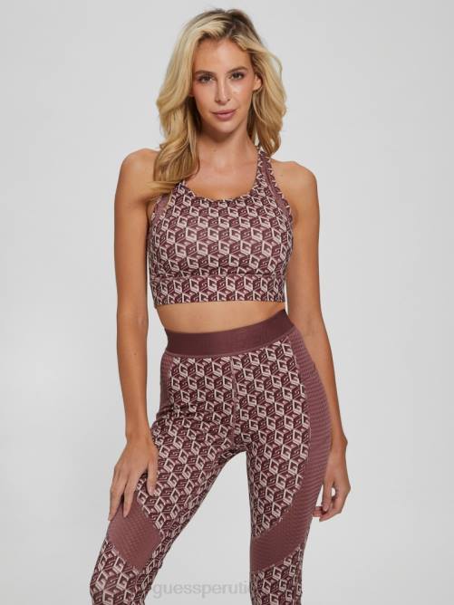 GUESS top activo eco daria mujer 0P8X1469 g cubo rojo combo vestir