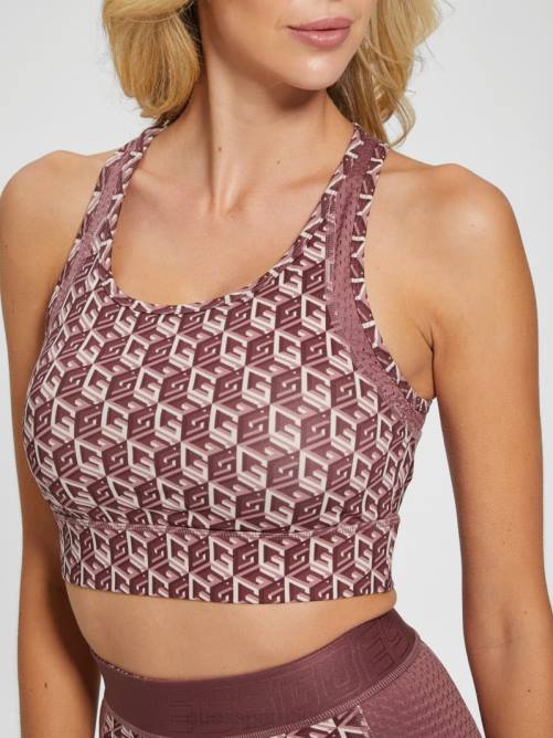 GUESS top activo eco daria mujer 0P8X1469 g cubo rojo combo vestir