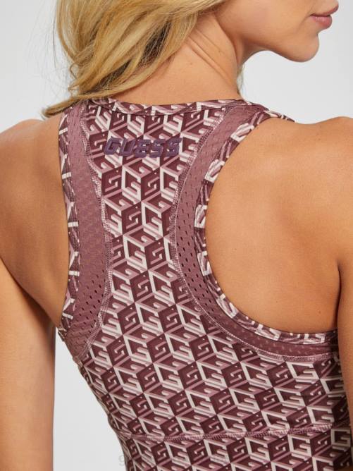 GUESS top activo eco daria mujer 0P8X1469 g cubo rojo combo vestir