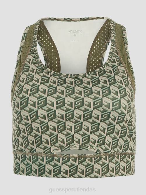 GUESS top activo eco daria mujer 0P8X1504 combo de aceitunas en cubos g vestir