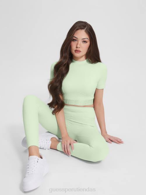 GUESS top activo recortado delicia mujer 0P8X1488 menta marina vestir