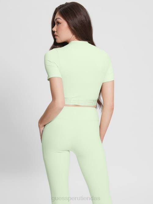 GUESS top activo recortado delicia mujer 0P8X1488 menta marina vestir
