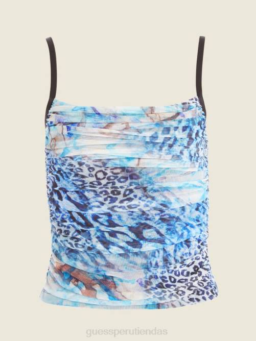 GUESS top de malla de amor submarino mujer 0P8X1460 amor debajo del agua vestir