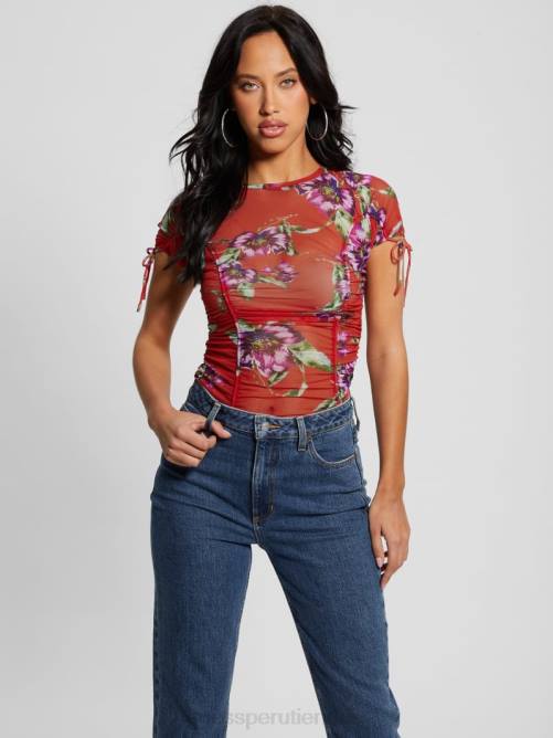 GUESS top eco amaya fruncido mujer 0P8X975 terraza vestir