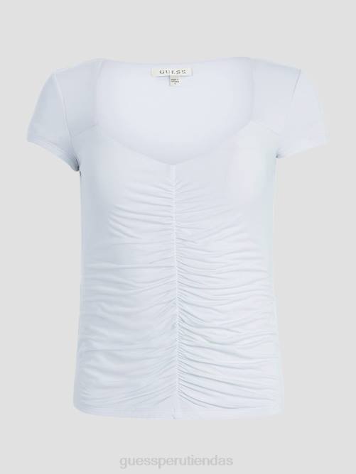 GUESS top eco rayla fruncido mujer 0P8X1437 aire fresco vestir
