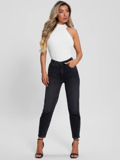 GUESS top eco shayna con cuello alto mujer 0P8X1065 paloma blanca vestir