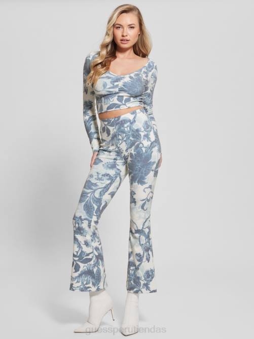 GUESS top floral enriqueta mujer 0P8X1389 porcelana estampado floral bl vestir