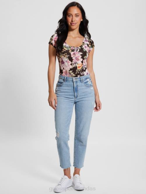GUESS top henley ecológico karla mujer 0P8X1266 ciaobella vestir