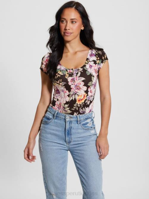 GUESS top henley ecológico karla mujer 0P8X1266 ciaobella vestir