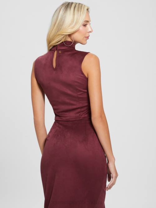 GUESS top micheline mujer 0P8X1228 vino místico vestir