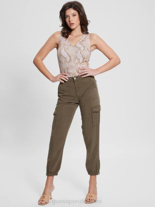GUESS top sin mangas eco sabrina mujer 0P8X941 serpiente errante vestir
