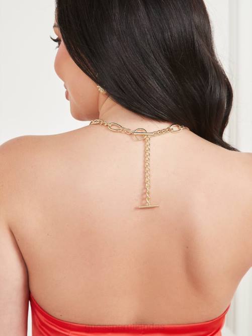 GUESS top tipo bufanda gypset mujer 0P8X1218 coral vivaz vestir