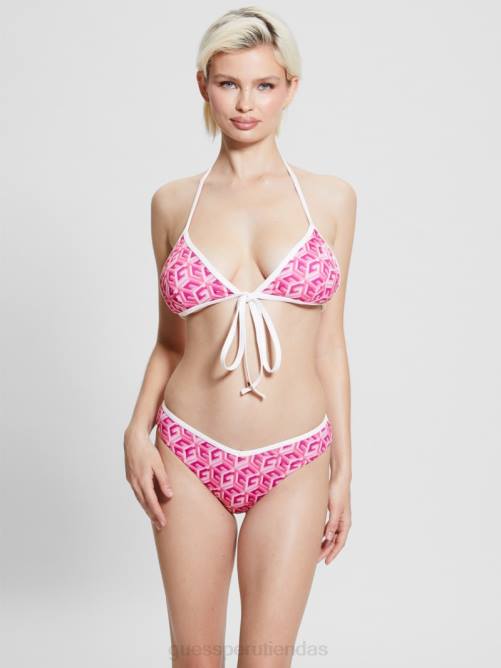 GUESS braguita de bikini deportiva chic g-cube mujer 0P8X2558 g cubo angustia vestir