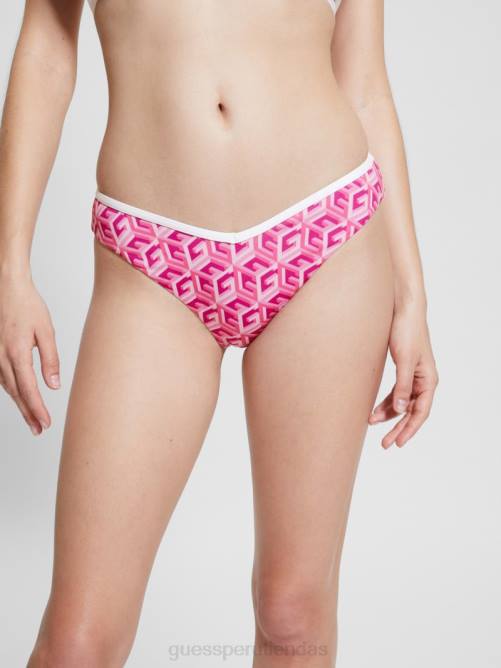 GUESS braguita de bikini deportiva chic g-cube mujer 0P8X2558 g cubo angustia vestir