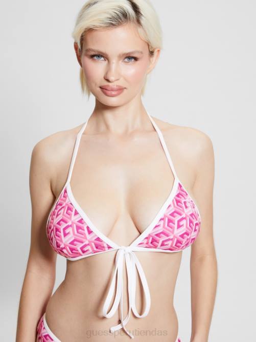 GUESS top de bikini deportivo chic g-cube mujer 0P8X2557 g cubo angustia vestir