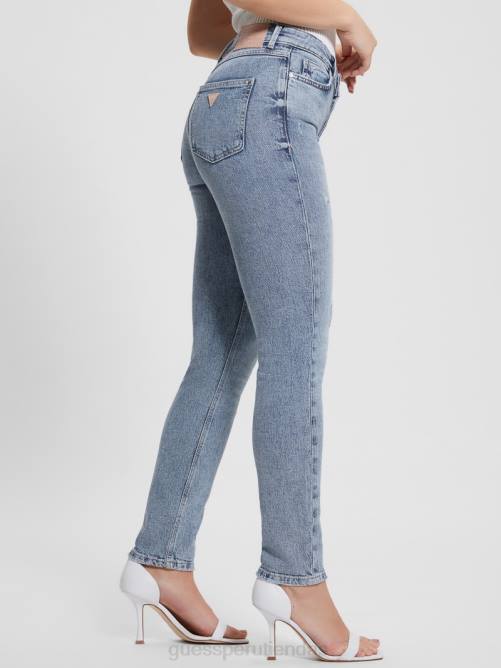 GUESS 1981 jeans ajustados con bragueta de botones expuesta mujer 0P8X5 teatro vestir