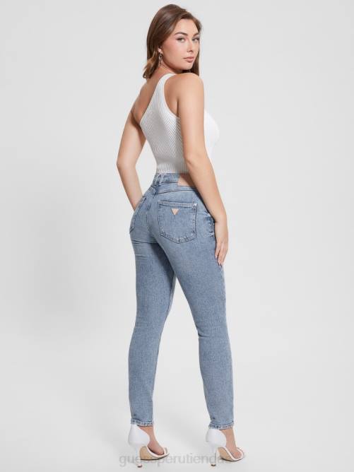 GUESS 1981 jeans ajustados con bragueta de botones expuesta mujer 0P8X5 teatro vestir