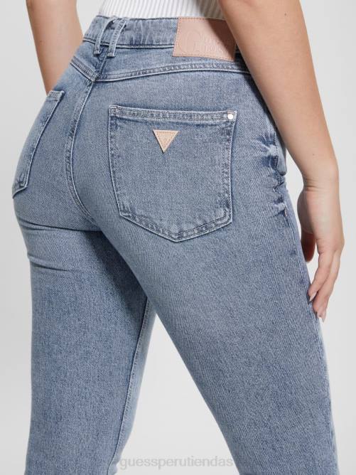 GUESS 1981 jeans ajustados con bragueta de botones expuesta mujer 0P8X5 teatro vestir