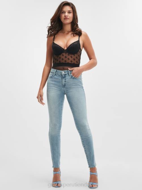 GUESS curva sexy eco de talle medio mujer 0P8X207 Fletcher vestir