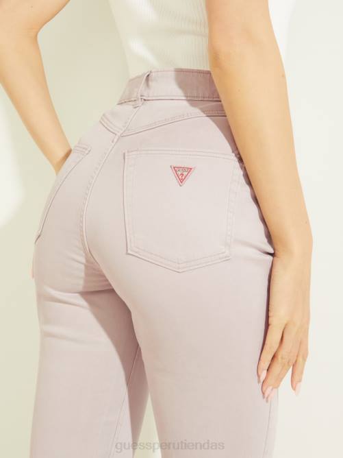 GUESS jeans acampanados de satén pop de los años 70 mujer 0P8X208 polvo del día vestir