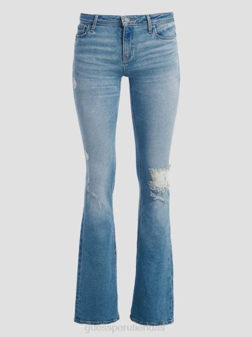 GUESS jeans acampanados eco ryder de talle bajo mujer 0P8X100 blues de cali vestir